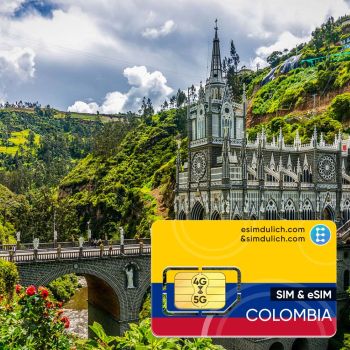 Sim Du Lịch Colombia 15 Ngày Tốc Độ Cao